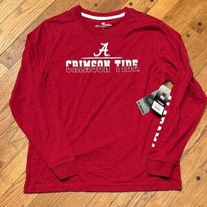 Colosseum Crimson Roll Tide Alabama Red Long Sleeve Tee
